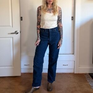 Vintage 1960s Circle S Ranch flannel lined denim jeans